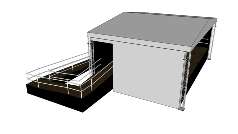 Stage Hire 4 with accessibility ramp